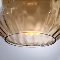 Nordic solid wood glass chandelier Modern style bedside bar dining room glass chandelier by Zhongsan | Souqify