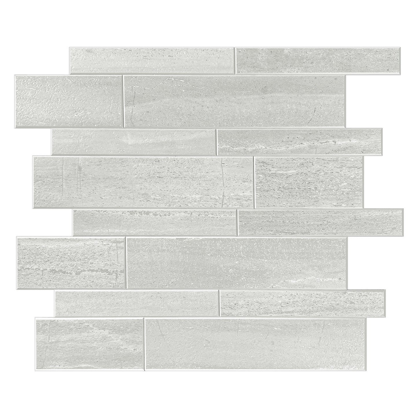 Oblong Grey Marble Composite Wall Tiles by Vivid Tiles | Souqify