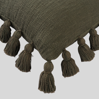 Osga Olive Green Throw Cushion 45 x 45 cm by Luv Saffron | Souqify