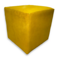 Ottoman Square Dyed Yellow Home Interior Decor by Dinkids Furniture Trading L.L.C. | Souqify