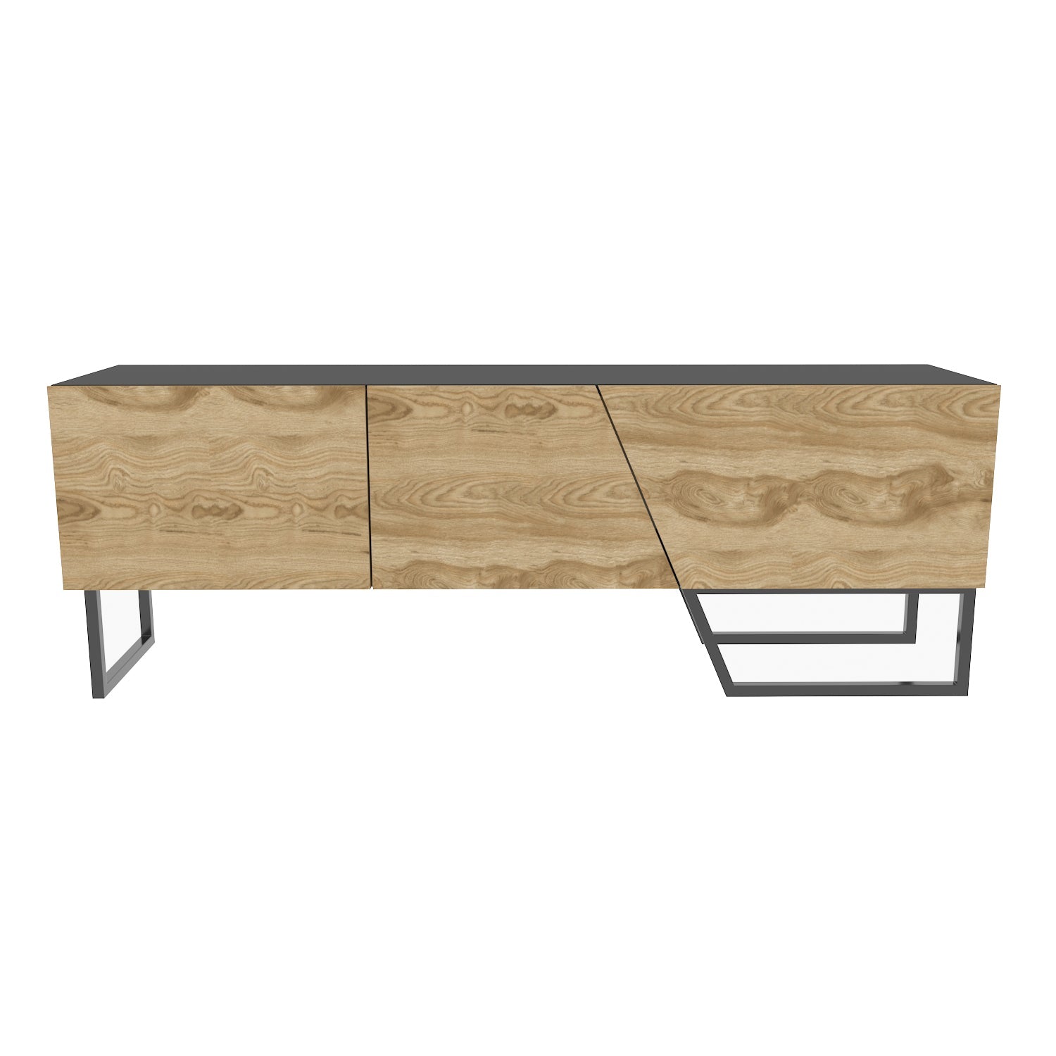 Parla TV Unit Black-Ud by DECOROTIKA | Souqify