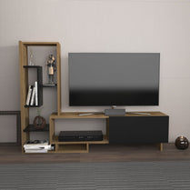 Pegai TV Unit-Black Oak by DECOROTIKA | Souqify