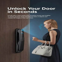 Philips Easykey DDL702-8HWS Facial Recognition Smart lock – Black by SHEILDIFY | Souqify