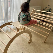 Pikler Set: Foldable Triangle, Ramp, Arch 3 in 1 by Home Decor | Souqify