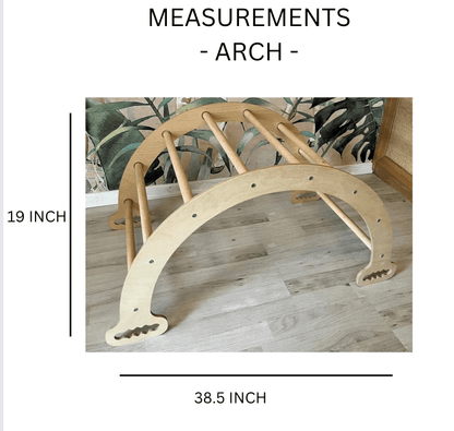 Pikler Set: Foldable Triangle, Ramp, Arch 3 in 1 by Home Decor | Souqify