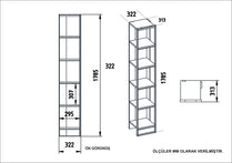 Polka Bookcase - Black&BENDIRE&GOLD by DECOROTIKA | Souqify