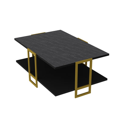 Polka Coffee Table-BENDIRE Black GOLD by DECOROTIKA | Souqify