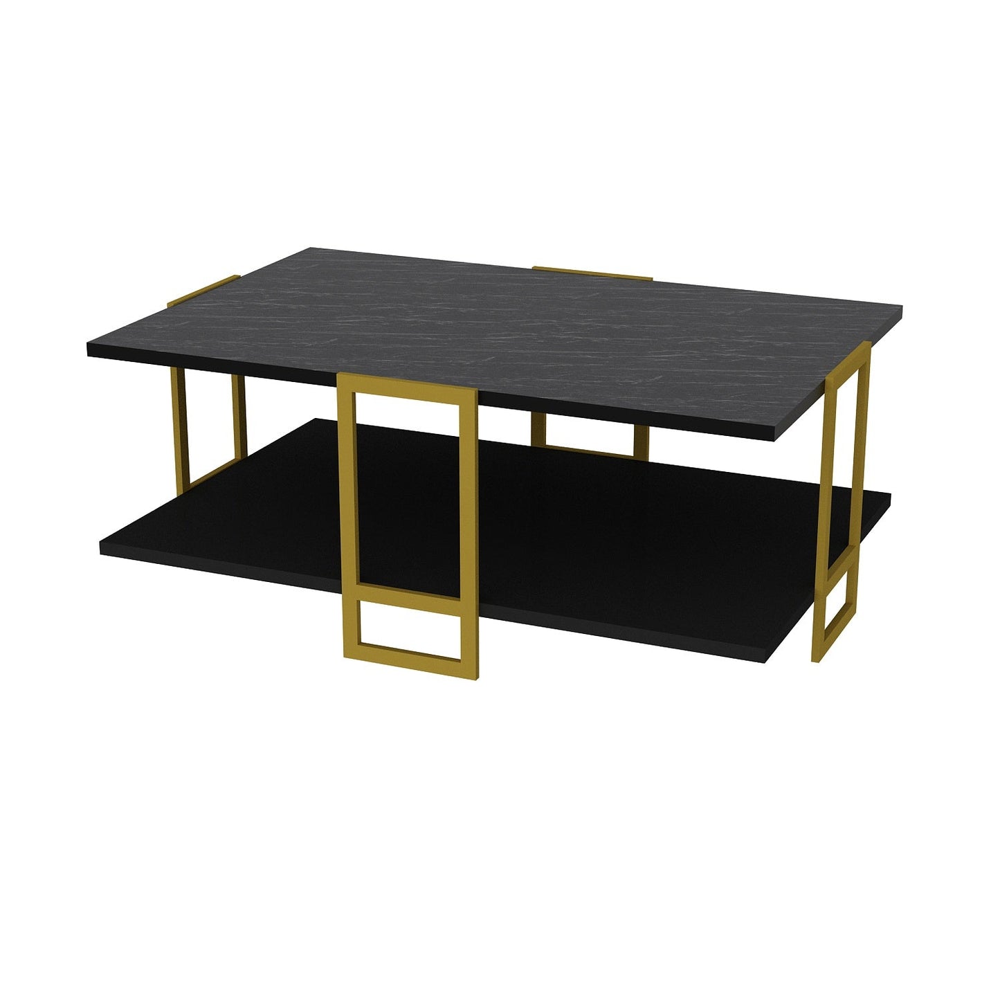 Polka Coffee Table-BENDIRE Black GOLD by DECOROTIKA | Souqify