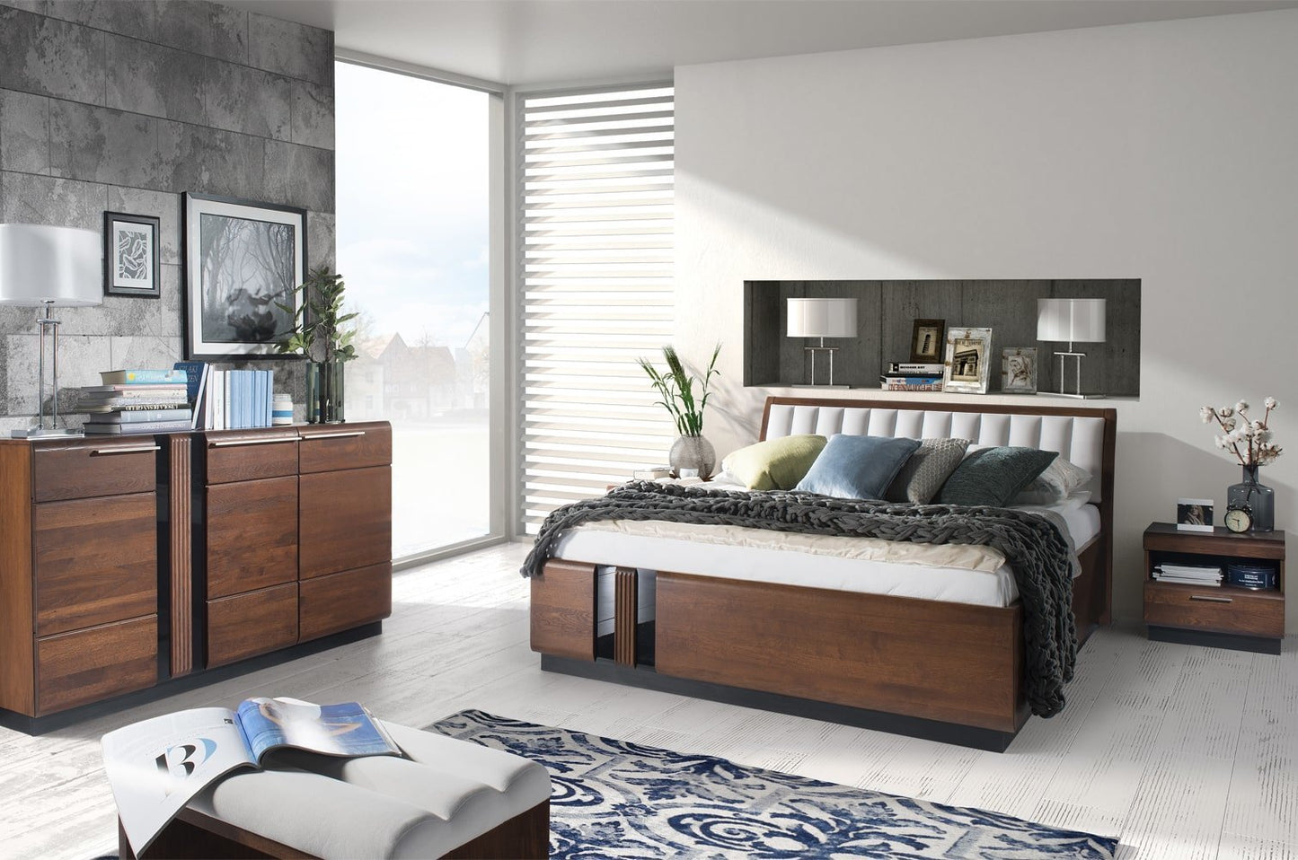 PORTI Bed with Mattress Frame | Premium Quality by EWOODS | Souqify