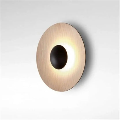 Post-modern creative wood grain living room art wall lamp bedside bedroom sofa wall lamp designer study model room by Zhongsan | Souqify