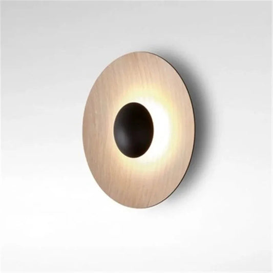Post-modern creative wood grain living room art wall lamp bedside bedroom sofa wall lamp designer study model room by Zhongsan | Souqify