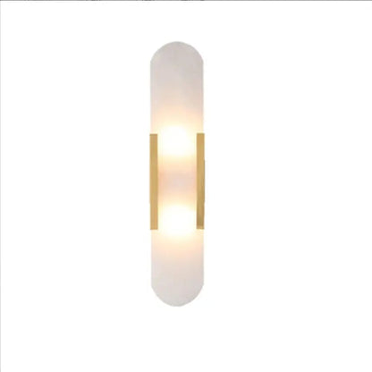Post-modern natural marble wall lamp living room TV background wall designer bedroom bedside light luxury porch aisle lamp by Zhongsan | Souqify