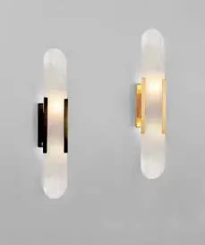 Post-modern natural marble wall lamp living room TV background wall designer bedroom bedside light luxury porch aisle lamp by Zhongsan | Souqify
