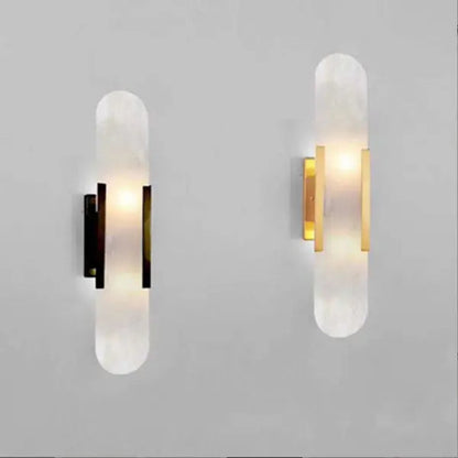 Post-modern natural marble wall lamp living room TV background wall designer bedroom bedside light luxury porch aisle lamp by Zhongsan | Souqify