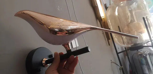 Postmodern Bird Led Wall Lamp Acrylic Bedroom Bedside Wall Sconce Hallway Aisle Staircase Indoor Wall Light Fixtures by Zhongsan | Souqify