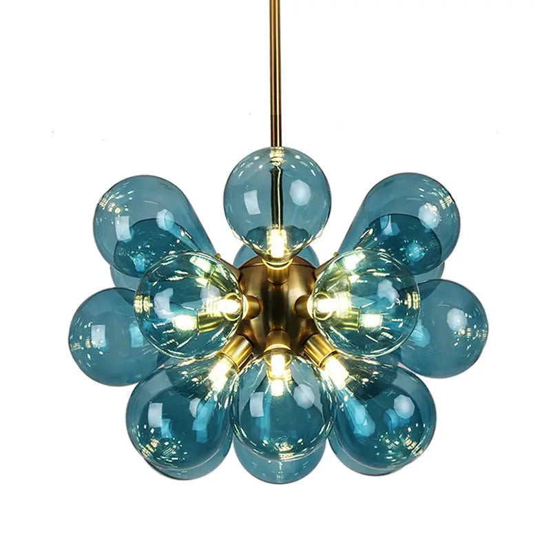 Postmodern light luxury creative Colour bubble ball bedroom dining room glass chandelier by Zhongsan | Souqify