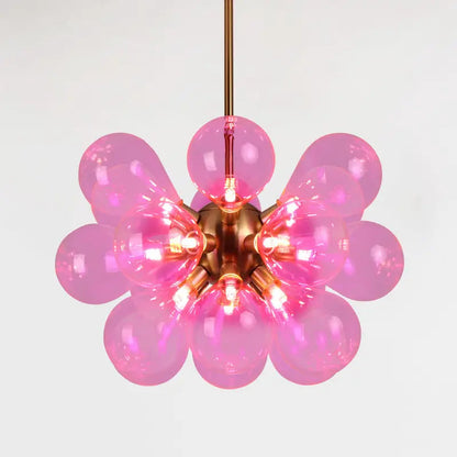 Postmodern light luxury creative Colour bubble ball bedroom dining room glass chandelier by Zhongsan | Souqify