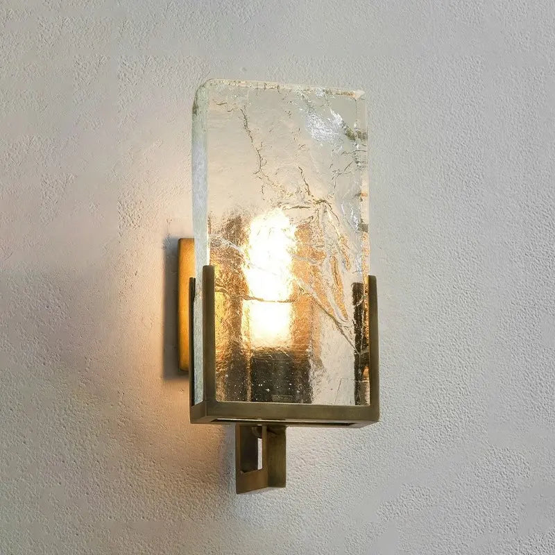 Postmodern Minimalist Nordic Large Luxury Crystal Block Led Wall Lamp Living Room TV Background Wall Aisle Creative Wall Lamps by Zhongsan | Souqify