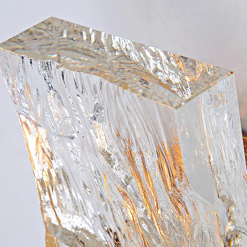 Postmodern Minimalist Nordic Large Luxury Crystal Block Led Wall Lamp Living Room TV Background Wall Aisle Creative Wall Lamps by Zhongsan | Souqify