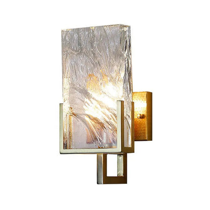 Postmodern Minimalist Nordic Large Luxury Crystal Block Led Wall Lamp Living Room TV Background Wall Aisle Creative Wall Lamps by Zhongsan | Souqify