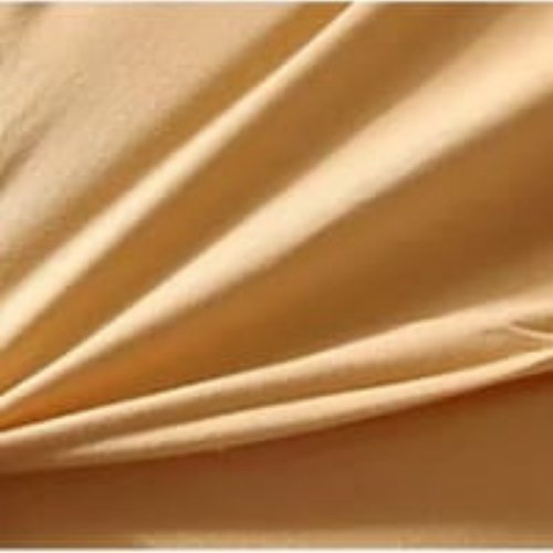 Premium King size 6 pieces Without filler, Pinch pleat plain gold color , Bedding Set by 5 | Souqify