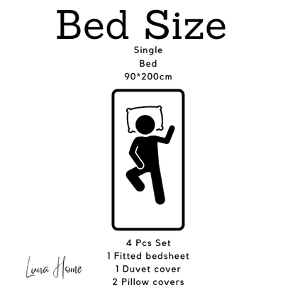 Premium Single Size 4 Pieces Constructor Design with 2 eye-catching pillowcases, Plain Beige Bedsheet and Olive Color Duvet Cover without filler. by 5 | Souqify