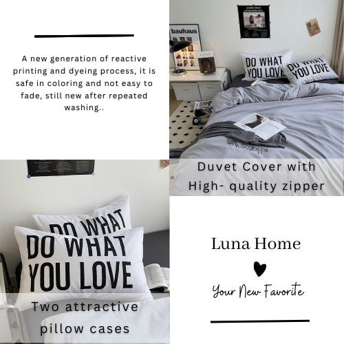 Premium Single Size 4 Pieces Constructor Design with 2 Print Pillow Covers, Plain Grey and Light Grey color. by 5 | Souqify