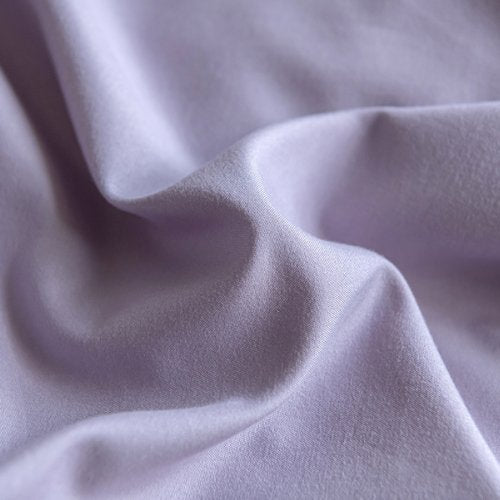 Premium Single Size 4 Pieces Korean Reversible Bedding Set, Plain Purple and Light Purple Color. by 5 | Souqify