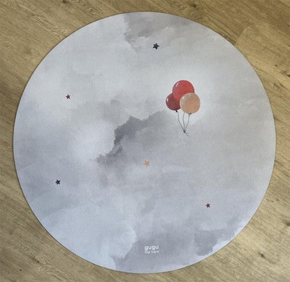PRIME Baloon Dream circle rubber mat Round mat. Dimensions: Ø118cm x 5mm by Dinkids-Gugu the Hero | Souqify