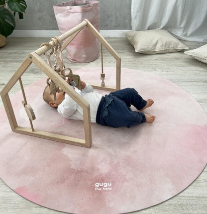 PRIME Candy Cloud circle rubber mat Round mat. Dimensions: Ø118cm x 5mm by Dinkids-Gugu the Hero | Souqify