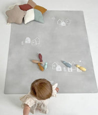 PRIME Scandi Mist Big rubber mat Rectangular mat. Dimensions: 118cm x 180cm x 5mm by Dinkids-Gugu the Hero | Souqify