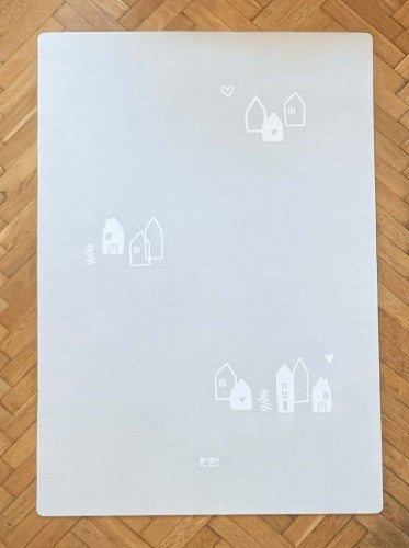 PRIME Scandi Mist Big rubber mat Rectangular mat. Dimensions: 118cm x 180cm x 5mm by Dinkids-Gugu the Hero | Souqify