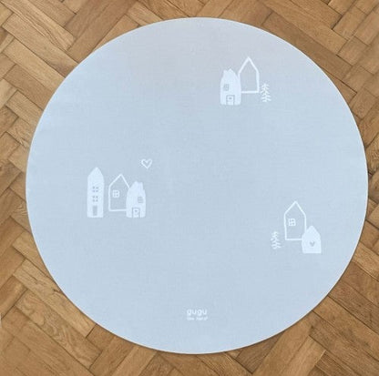 PRIME Scandi Mist Circle rubber mat Round mat. Dimensions: Ø118cm x 5mm by Dinkids-Gugu the Hero | Souqify