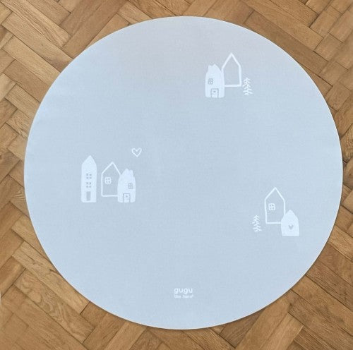PRIME Scandi Mist Circle rubber mat Round mat. Dimensions: Ø118cm x 5mm by Dinkids-Gugu the Hero | Souqify
