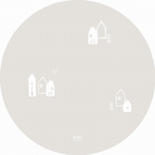 PRIME Scandi Mist Circle rubber mat Round mat. Dimensions: Ø118cm x 5mm by Dinkids-Gugu the Hero | Souqify