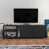 Primrose TV Unit - Black-Antrasit by DECOROTIKA | Souqify