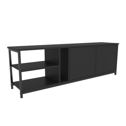 Primrose TV Unit - Black-Antrasit by DECOROTIKA | Souqify