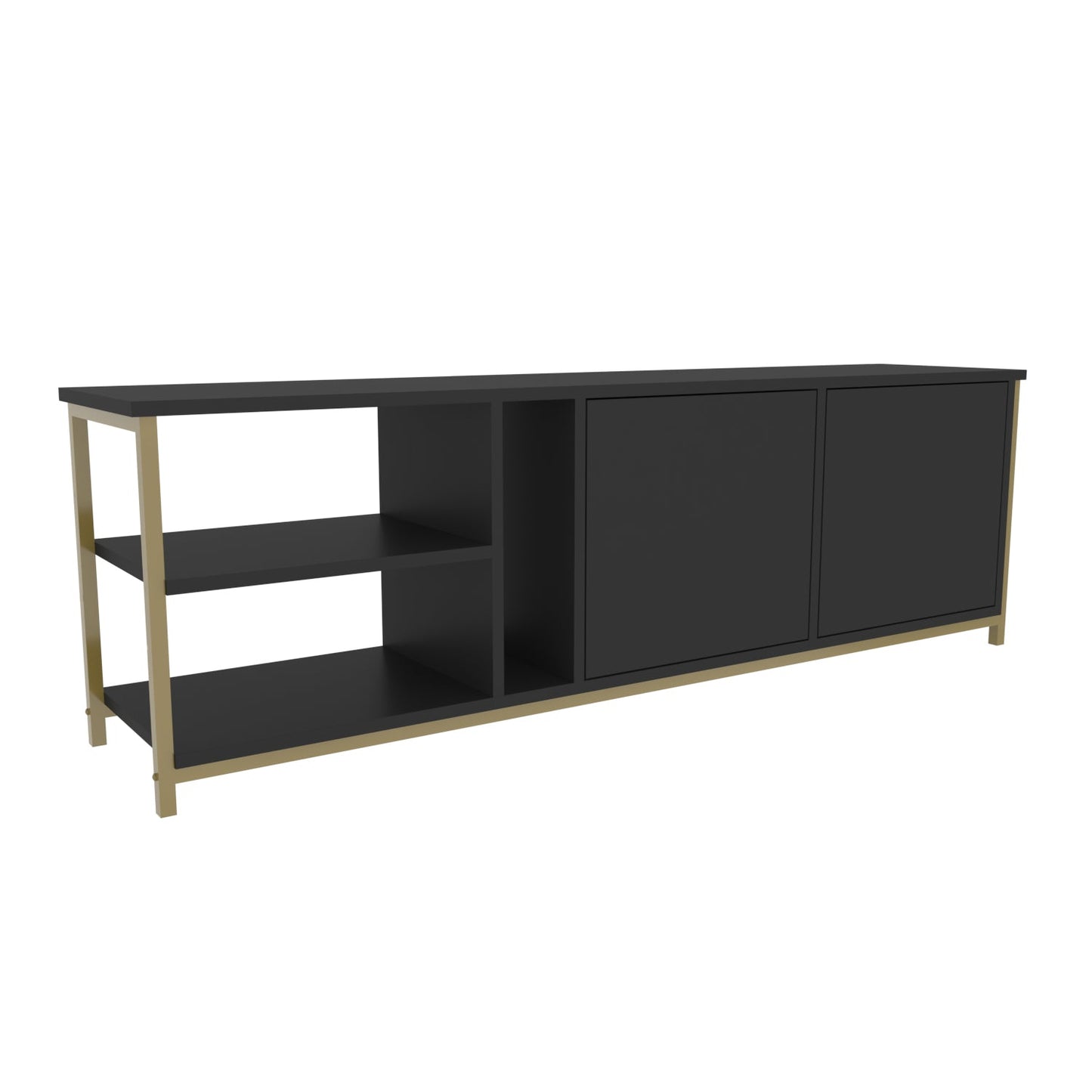 Primrose TV Unit - Gold-Antrasit by DECOROTIKA | Souqify