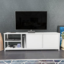 Primrose TV Unit - White-White by DECOROTIKA | Souqify