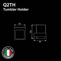 Q2TH - QUATRIO Series Tumbler Holder - Bathroom Accessories by TUSCANI | Souqify