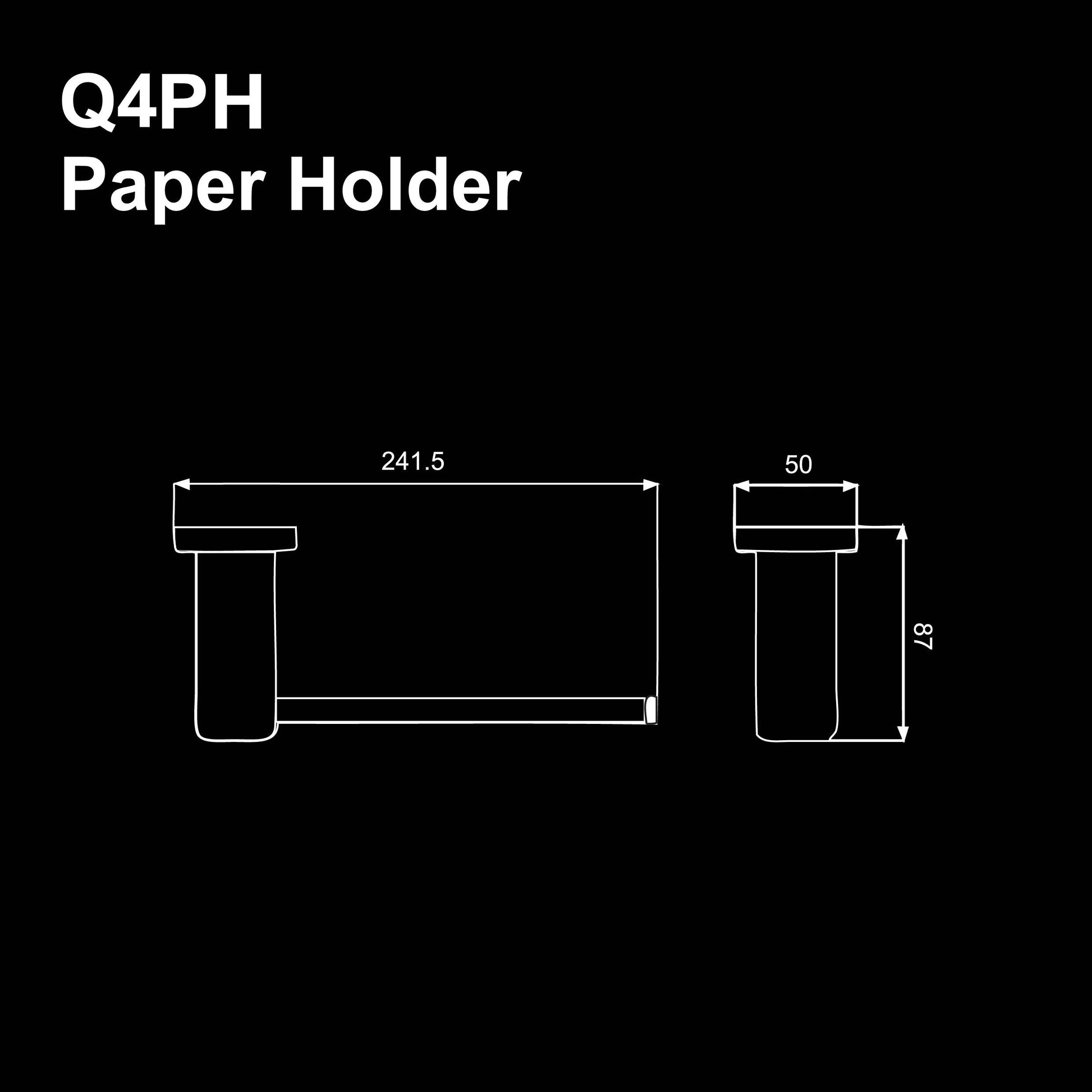 Q4PH - QUATRIO Series Paper Holder - Bathroom Accessories by TUSCANI | Souqify