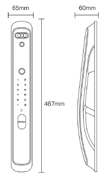 QA50 - Smart Locks 65 x 467 x 60 mm by UIELOCK | Souqify