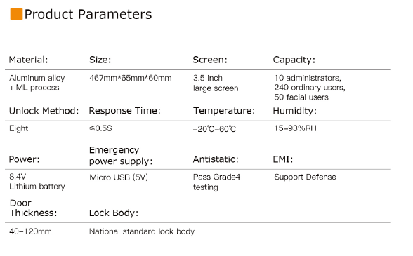 QA50 - Smart Locks 65 x 467 x 60 mm by UIELOCK | Souqify
