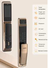 QB40 - Smart Locks 76 x 430 x 76 mm Aluminum Alloy +Tempered glass process by UIELOCK | Souqify