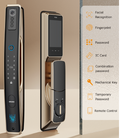 QB70 - Smart Locks 68 x 466 x 58.8 mm Aluminum Alloy +IML Process by UIELOCK | Souqify