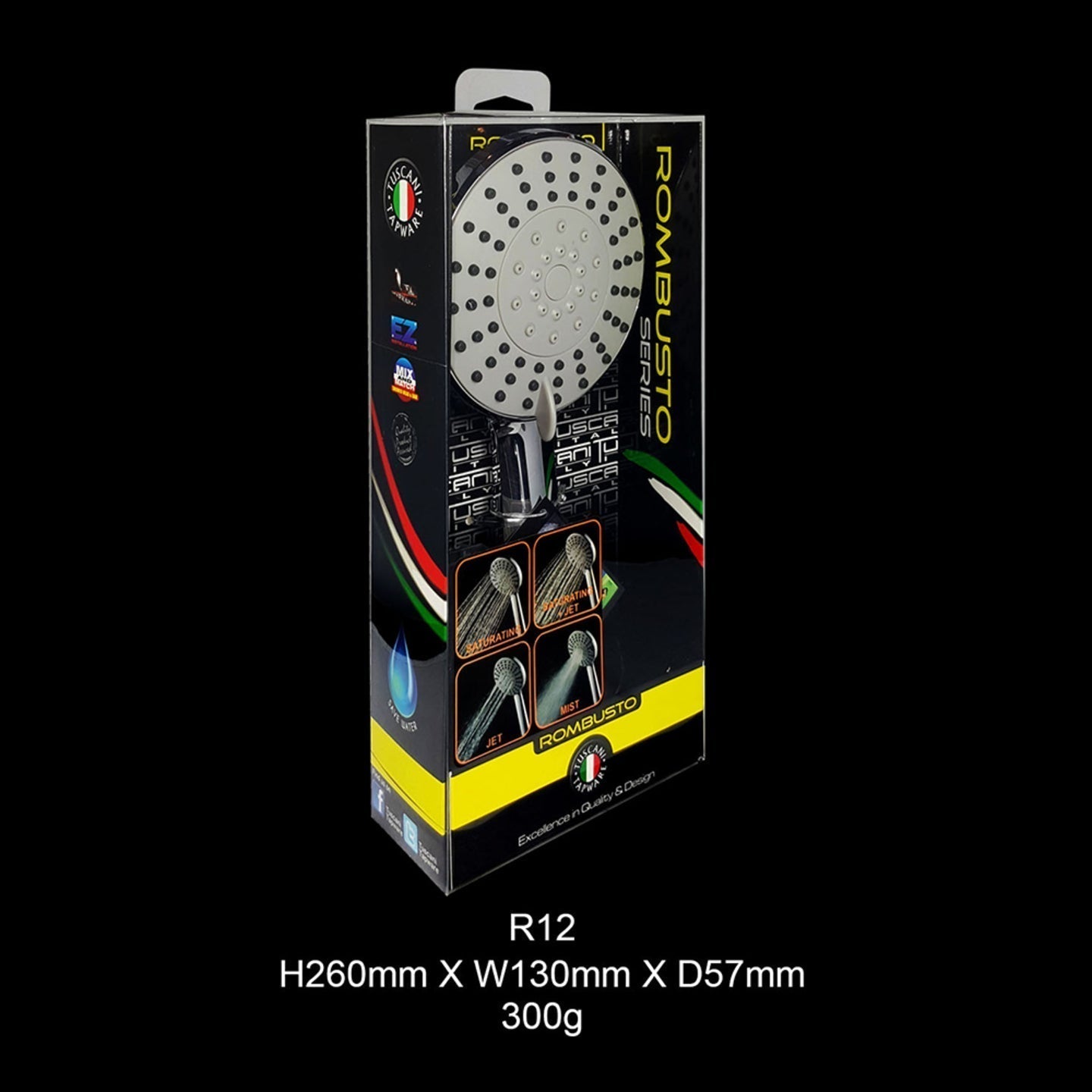 R12 - ROMBUSTO Series - Hand Shower by TUSCANI | Souqify