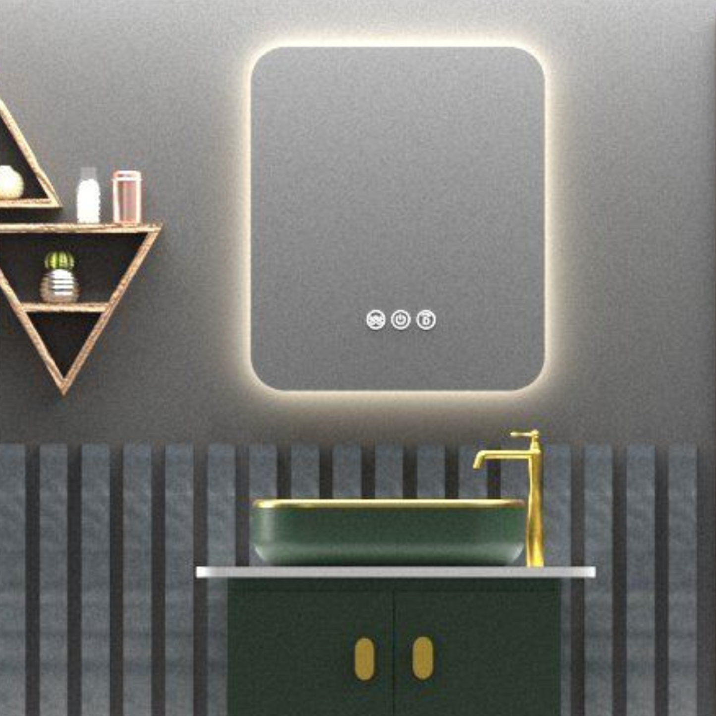 R6550 | R6060 - Bathroom Mirror with LED by TUSCANI | Souqify