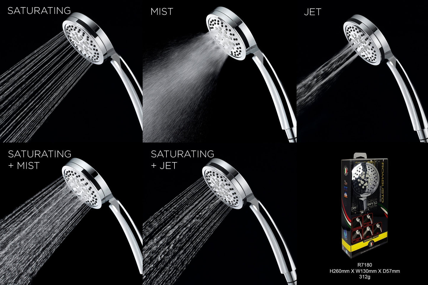 R7180 - Rombusto Series Hand Shower by TUSCANI | Souqify