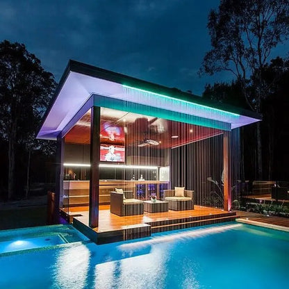 Rain Curtain Water Feature | Ondooe and Outdoor Fountains by Aquatic Pools & Fountains LLC | Souqify