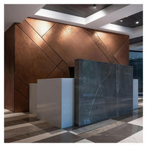 Ready to Install Wall Panels - 112 Liquid Metal over ACP backing 1.2m X 2.4m by Evolve | Souqify